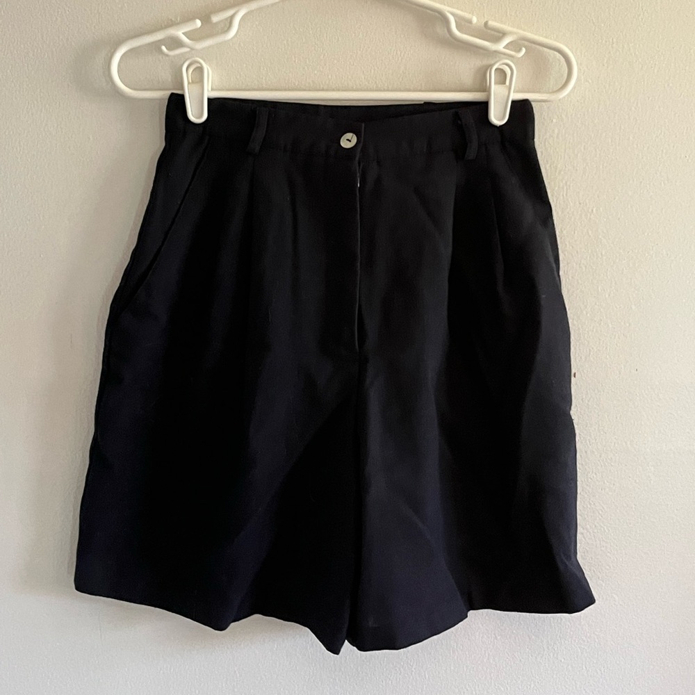 Black vintage long shorts